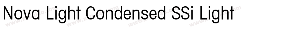 Nova Light Condensed SSi Light Condensed字体转换